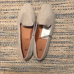 Grey loafers